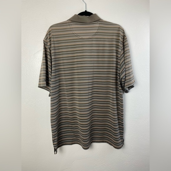Tommy Armour Golf Polo Shirt Short sleeve Brown Dri Logic Athletic Outdoor XL - Picture 10 of 11